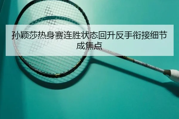 孙颖莎热身赛连胜状态回升反手衔接细节成焦点